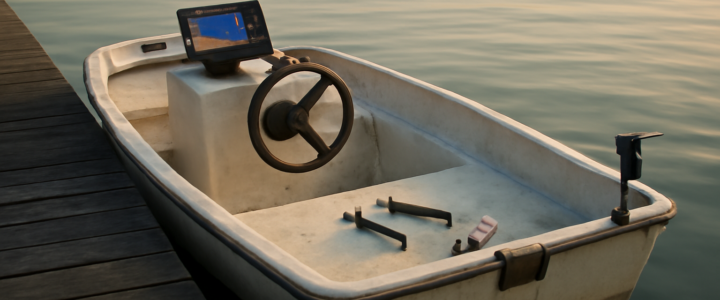 Langkah Memasang Fish Finder di Perahu Fiber Langkah Memasang Fish Finder di Perahu Fiber